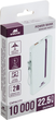 Powerbank RIVACASE VA2311 10000 mAh 22.5W White (VA2311_WE) - obraz 2