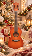 Концертное Укулеле (Гавайская гитара) MRK 23″ Brown + чехол + тюнер + 4 струны + 5 медиаторов + 4 фигурных медиатора + ремешок + подарок (черный ремешок + 2 медиатора) (mrk6231) - изображение 3