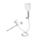 Смеситель для ванны Qtap Presto с душевым гарнитуром QTPRE2601CRW45578 белый/хром - изображение 1