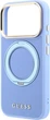 Etui na smartfon Apple iPhone 18 Pro Max/17 Pro Max Guess Ring Stand 360 Grained Classic Logo MagSafe Light Blue (GUHMP18X6PSGRSCLB) - obraz 5