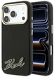 Чохол для смартфона Apple iPhone 17 Pro Max / 18 Pro Max Karl Lagerfeld Grained with Resin Signature Logo MagSafe Black (KF002524) - зображення 1