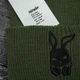 Теплая мужская шапка хаки Intruder с добавлением шерсти и фирменной вышивкой Bunny logo надежная модель для сильных морозов - изображение 5