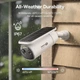 Вулична автономна IP-камера відеоспостереження Baseus S2 4K Solar Security 8MP Wi-Fi на сонячній батареї - зображення 8