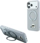 Etui na smartfon Apple iPhone 18 Pro Max/17 Pro Max Karl Lagerfeld Ring Stand 360 Karl & Choupette Heads Pin MagSafe Grey (KLHMP18XPSRSKCHG) - obraz 7