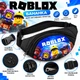 Бананка дитяча Роблокс Roblox сумка через плече для хлопчика чорного кольору з різнокольоровим принтом - зображення 1