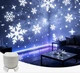 Новорічний світлодіодний нічник-проєктор «Казкова ніч» (Snowflake Projector) — Компактний святковий нічник-світильник із ефектом новорічних сніжинок та USB-підключенням - зображення 2