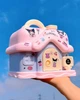 Сейф копилка кавайный домик Куроми с ключом розовая крыша 18х16.5х19 см (KURSL2) - изображение 3