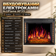 Электрокамин 3D ArtiFlame 1600 Вт электрокамин встроенный с эффектом живого пламени кирпичная кладка звук огня 4 цвета фона камин электрический декоративный пульт таймер до 30 м2 - изображение 2