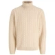 Светр JPRBLUCALLUM CABLE KNIT ROLL NECK Jack & Jones 12299948-Parchment Melange M Білий (5715913041594) - изображение 1