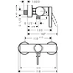 Змішувач для душу Hansgrohe Zesis S Matt Black (74621670) - зображення 3