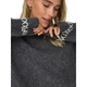 Свитер ONLAMANDA LS O-NECK DETAIL NCA KNT ONLY 15330089-Dark Grey Melange S Серый (5715600905253) - изображение 5