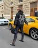Худи женское утепленное оверсайз из трехнитки на флисе с капюшоном, карманом кенгуру и декоративной аппликацией больших размеров G&M k-133352 48-52 Размер цвет черный - изображение 3