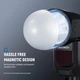 Магнитный купольный рассеиватель NEEWER M12 для вспышек Z3R, Z2PRO, Z2 и Z1. - изображение 3