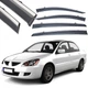 Дефлектори вікон вітровики Benke для Mitsubichi Lancer IX 2003-2007 Хром Молдинг Нержавіюча сталь 3D (BMTLC0923) - изображение 1