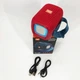 Портативна Bluetooth колонка TG339 5W з RGB підсвічуванням, Гучна блютуз колонка. NT-951 Колір: червоний - зображення 4