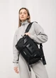 Жіноча сумка для ноутбука Sambag 33х26х11 см екошкіра з перфорацією чорна - зображення 13