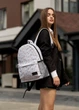 Женский городской рюкзак Sambag Brix с цветочным принтом 40x27x15 см белый - изображение 5