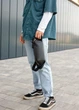 Сумка-бананка через плече Sambag Holster MSH екошкіра чорна з перфорацією 36х14х4 см - зображення 3