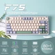 Бездротова ігрова механічна клавітура Aula F75 Garden green з Українською розкладкою, 75%, Hot-Swap, RGB, 2.4GHz/Bluetooth/USB - изображение 6