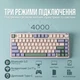 Бездротова ігрова механічна клавітура Aula F75 Garden green з Українською розкладкою, 75%, Hot-Swap, RGB, 2.4GHz/Bluetooth/USB - изображение 7