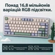 Бездротова ігрова механічна клавітура Aula F75 Garden green з Українською розкладкою, 75%, Hot-Swap, RGB, 2.4GHz/Bluetooth/USB - изображение 8