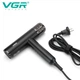 Фен VGR V-427 Black потужністю 1900 Вт з функцією іонізації двома концентраторами та дифузором для укладання волосся 10664 - зображення 6