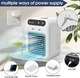 Мінікондиціонер портативний Cold Air Humidifier L7 охолоджувач повітря зі зволоженням 500 мл USB білий (SKU-700) - изображение 8