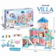 Будиночок Villa, гірлянда, гірка, басейн, меблі лялька - зображення 1