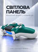 Беспроводной геймпад Doubleshock для PS4, PS3, ПК, Android и iOS, бело-зеленый - изображение 2