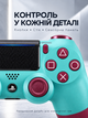 Беспроводной геймпад Doubleshock для PS4, PS3, ПК, Android и iOS, бирюзовый - изображение 3