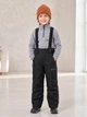 Дитячий зимовий напівкомбінезон Comfort strips 071110 чорний 116 см - зображення 2