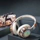Игровые беспроводные наушники Xusom T12 Graffiti Edition - White-Orange - изображение 6