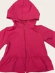 Костюм для дівчинки двонитка кофта з капюшоном штани малиновий Twins Baby 80 см - зображення 3
