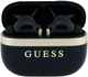 Słuchawki Guess Glossy Gold LinePrinted Classic Logo TWS Black (3666339673758) - obraz 1