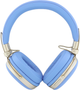 Słuchawki Guess Grained Triangle Gold Logo Blue (3666339673703) - obraz 3