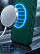 Чехол K-Doo Air Carbon ультратонкий силиконовый противоударный для iPhone 15 с MagSafe защита камеры Green SR-547 - изображение 6