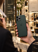 Чохол Leather Case PU з MagSafe для iPhone 15 протиударний захист камери пилозахищений Fir Green SR-547 - зображення 2