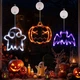Светодиодные украшения на окно Halloween, набор 3 шт., тыква, призрак, летучая мышь - изображение 1
