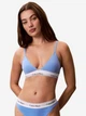 Бюстгальтер без косточек хлопковый Calvin Klein 429565133 S Голубой (1162896568) - изображение 1