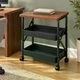 Складаний столик-етажерка 64202 на коліщатках, з двома кошиками, 73×45×30 см - зображення 3