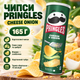Чипси Pringles Cheese Onion картопляні зі смаком сиру цибулі хрустка закуска скибочками у картонному тубусі 165 г - зображення 1