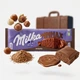 Батончик шоколадний Milka Noisette з горіховим кремом молочним шоколадом горіхами медом солодкий десерт для чаю та кави 300 г - зображення 6