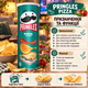 Чипси Pringles Pizza картопляні зі смаком піци хрусткі ароматизовані скибочки з томатом часником цибулею без пальмової олії у картонному тубусі 165 г - зображення 4