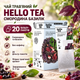 Чай трав'яний Hello Tea Смородина Базилік пакетований ягідний ароматний без кофеїну з натуральними ягодами листям у фільтр пакетах 20 шт для чашки - зображення 1