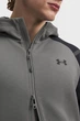 Чоловіча сіра худі UA Unstoppable Flc FZ HD EU-GRN Under Armour S 1389352-709 - зображення 3