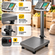 Весы складские электронные Crystal CR-150 до 150 кг. Торговые платформенные весы для магазина и рынка с аккумулятором - изображение 2