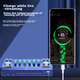 Комплект звуковой карты Haomuren для прямых трансляций, беспроводные Bluetooth-наушники-микрофон для мониторинга, гаджет для пения на открытом воздухе для TikTok-блогеров, микрофон для караоке для мобильных телефонов и компьютеров. - изображение 7