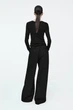 Джинси жіночі COS wide-leg drawstring trousers 1258151003 Eur 40 Чорний - изображение 2