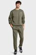 Чоловічий зелений світшот UA Icon Fleece Crew Taping Under Armour LG 1389357-390 - зображення 2
