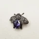 Брошка серебряная с аметистом 5,59 г - изображение 3